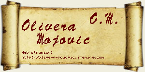 Olivera Mojović vizit kartica